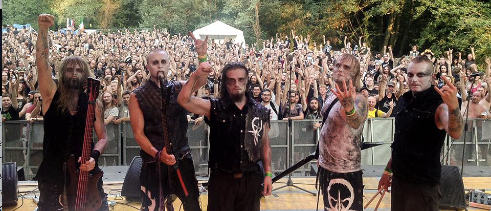 Whorion MetalDays festivaaleilla. Kuvassa bändin jäsenet.